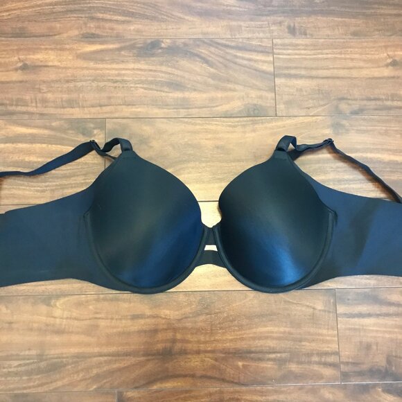 Warner's Women's Black Seamless Underwire T-Shirt Bra‎ Size 38D Comfort - Picture 5 of 6